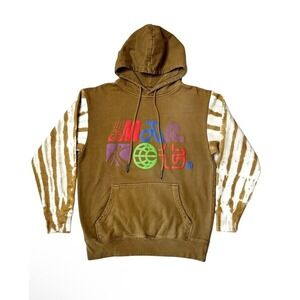 NWT RARE Market Air Transit Puff Tie Dye Pullover Hoodie Brown Unisex M